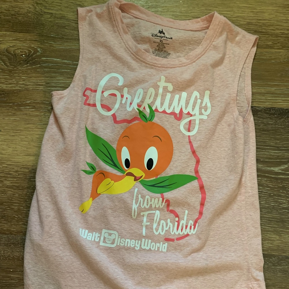 Disney orange bird tank top